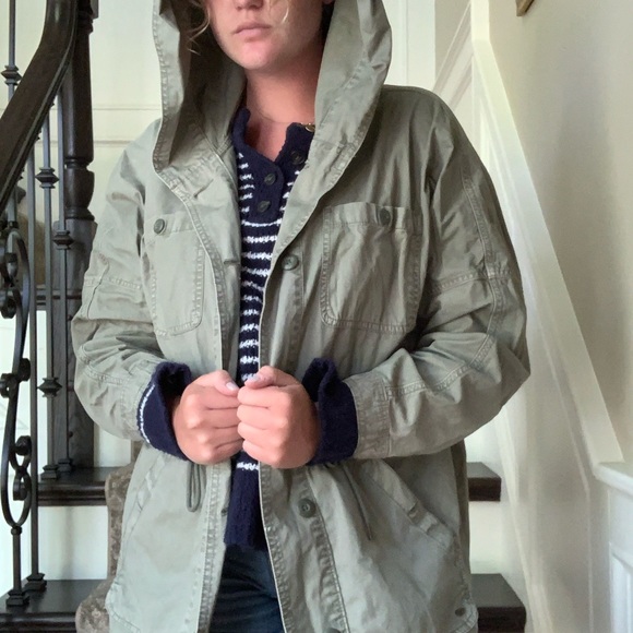 American Eagle oversized green army jacket - Picture 3 of 4